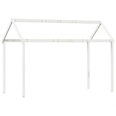 Afbeelding van Kinderbedhuisje 217x85,5x154 cm massief grenenhout wit