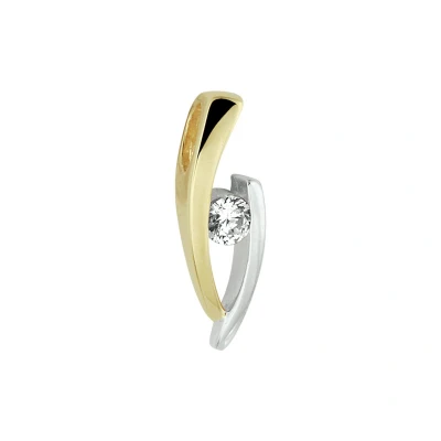 Afbeelding van Trendjuwelier huiscollectie Hanger Geelgoud Zirkonia