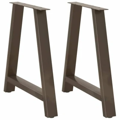 Afbeelding van vidaXL Salontafelpoten 2 st A vormig 80x(72 73) cm staal