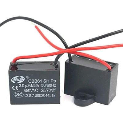 Afbeelding van Fasizi 2 stuks CBB61 3uF 450V AC 50/60Hz Airconditioner Ventilator Motor Lopende condensator: