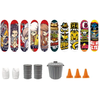 Afbeelding van Vinger Skateboard Met Accessoires Fingerboard Skatepark Inclusief