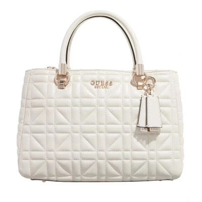 Afbeelding van Guess Assia HIGH Society Satchel Handtas, Dames, Maat: One Size, Stone