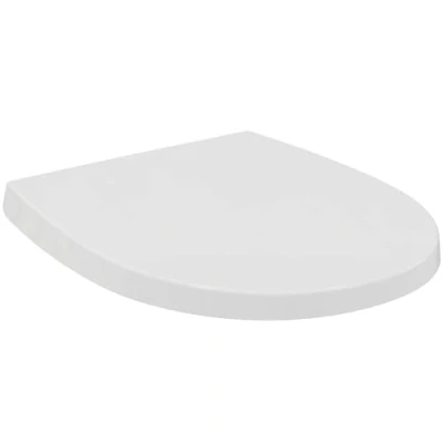 Afbeelding van Ideal Standard Universeel, gebogen universele wc bril, afgeronde bril met softclosemechanisme, antibacterieel, snelsluiting, urea, wit