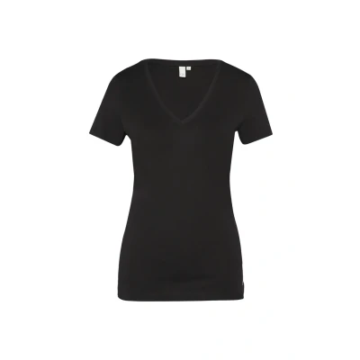 Afbeelding van QS Tshirt basic, Dames, Maat: XS, Schwarz