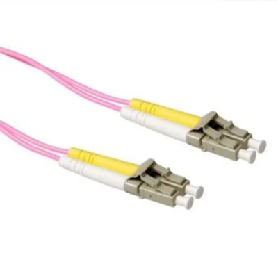 Afbeelding van ACT RL9722 Glasvezel Patchkabel Duplex LSZH LC/LC 50/125µm OM4 22 meter