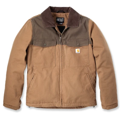 Afbeelding van Carhartt Werkjas 106432 tussenjas 2 kleurig bruin mt.L