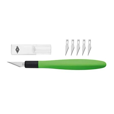 Afbeelding van WEDO 7852199 Cutter Comfortline (met softgrip inclusief 5 reservemesjes en beschermkap) appelgroen/zwart