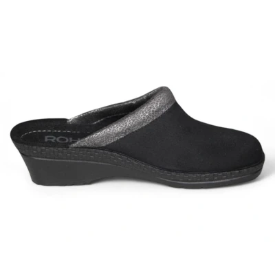 Afbeelding van Rohde 2459 90 Dames Open Pantoffels Zwart 36