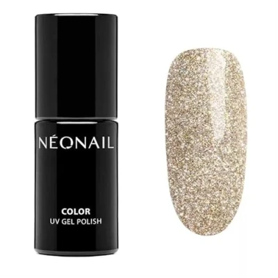 Afbeelding van Neonail UV nagellak 7,2 ml Gold Orange Smile &amp; Shine kleuren lak gel glitter nagels nageldesign Shellac