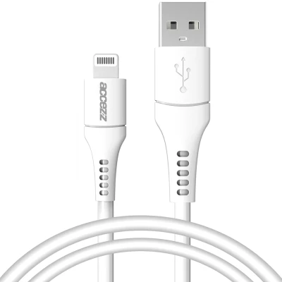 Afbeelding van Lightning naar USB kabel 1 Meter van Accezz / Wit