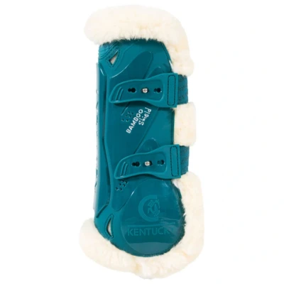 Afbeelding van Kentucky Peesbeschermers Bamboo Elastic Vegan Sheepskin Emerald XS