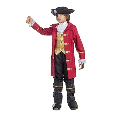 Afbeelding van Dress Up America Boy&#039;s Elite Pirate Captain Kostuum
