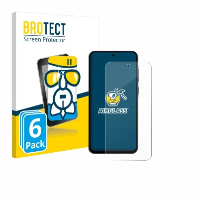 Afbeelding van BROTECT Screenprotector voor Samsung Galaxy A55 5G Enterprise Edition Folie Beschermfolie Beschermglas transparant (6 Stuks)