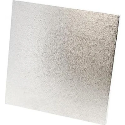 Afbeelding van Tala Vierkante Taartplateau 30 x cm Extra Stevig 12 mm Dikte Zilverkleurig Luxe Presentatieplaat voor Taarten Geschikt Zware en Gebak