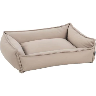 Afbeelding van Flamingo Odet Hondenbed, rechthoekig, beige, 65 x 50 20 cm, afneembare hoes met ritssluiting, antislip bodem