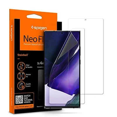 Afbeelding van 2 Pack Screenprotectors Samsung Galaxy Note 20 Ultra: Spigen Neo Flex Duo Folie (plastic)