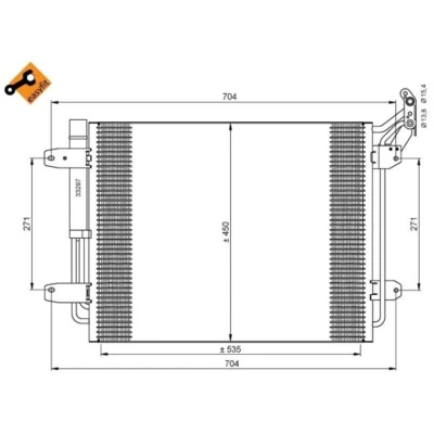 Afbeelding van Condensor, airconditioning NRF 35848
