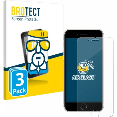Afbeelding van 3x BROTECT AirGlass Glas Screenprotector voor Apple iPhone SE 3 2022