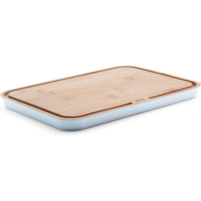 Afbeelding van Pebbly Snijplank 25x17,5 cm met Sapgeul Bamboe Crème
