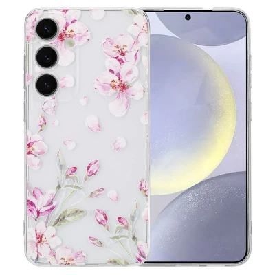 Afbeelding van Samsung Galaxy S25 Plus Hoesje Siliconen en TPU (zacht) imoshion Backcover/Softcase Blossom Watercolor Telefoonhoesje