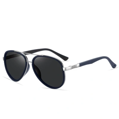 Afbeelding van BUGOLINI® Feliks Designer Zonnebril Voor Heren Gepolariseerd UV400 Silver Blue
