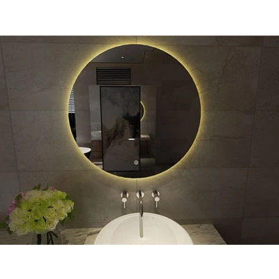 Afbeelding van Spiegel Wiesbaden Giro Rond met LED Verlichting 100 cm