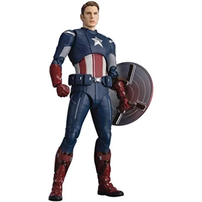 Afbeelding van Bandai Tamashii Nations Avengers: Endgame S.H. Figuarts actiefiguur Captain America cap VS. Editio