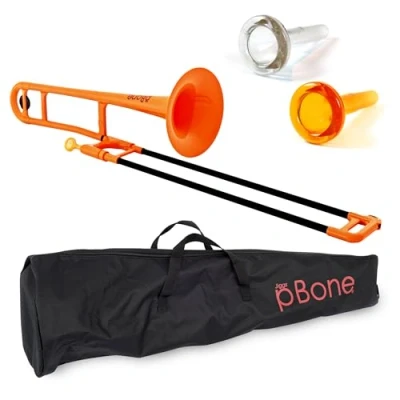 Afbeelding van Jiggs pBone Bb Tenor Trombone Oranje met tas