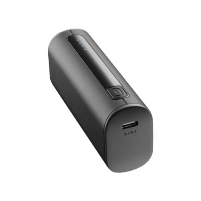 Afbeelding van Cellularline Power Bank THUNDER 5000 (5000 mAh), Powerbank, Zwart