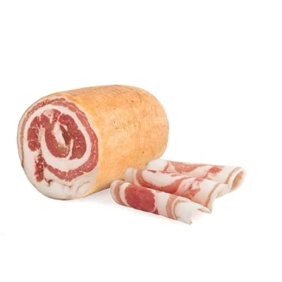 Afbeelding van Pancetta Arrotolata, rolled bacon, half, italian food by Salumi Pasini, 1.6 kg