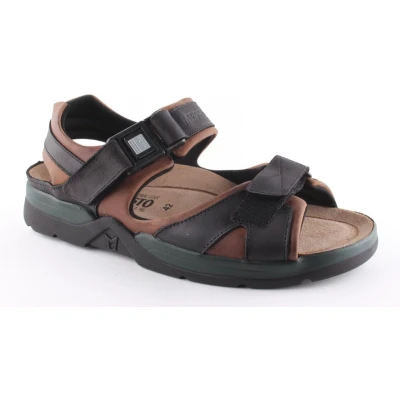 Afbeelding van Mephisto SHARK FIT SANDALCALF Heren sandalen Kleur: Bruin Maat: 39