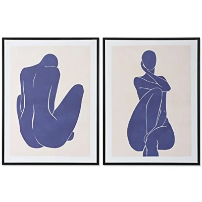 Afbeelding van Schilderij DKD Home Decor Vrouw 60 x 4 80 cm Modern (2 Stuks)