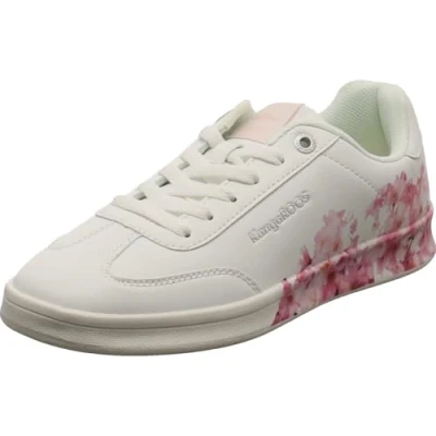 Afbeelding van KangaROOS K Ten Flowers Sneakers voor dames, wit/bloem, 38 EU, Witte bloem, EU