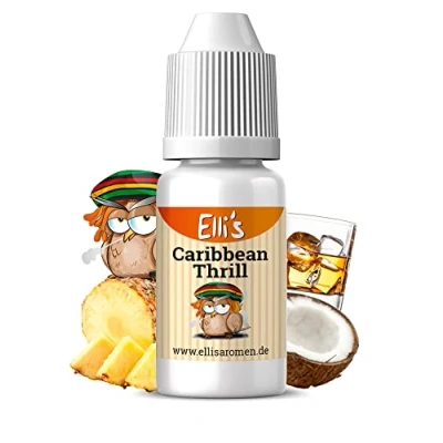 Afbeelding van Ellis Aromen Caribbean Thrill levensmiddelaroma vloeibaar voor levensmiddelen en vloeistoffen, het bakken, koken, zoals pap kwark caloriearm