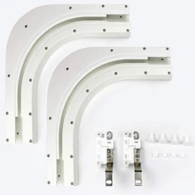 Afbeelding van Quoya QL500 Smart Curtain Track Alle accessoires (90 graden buigset) (alleen voor MODEL) (NIET compatibel met QL600 en AT5810)