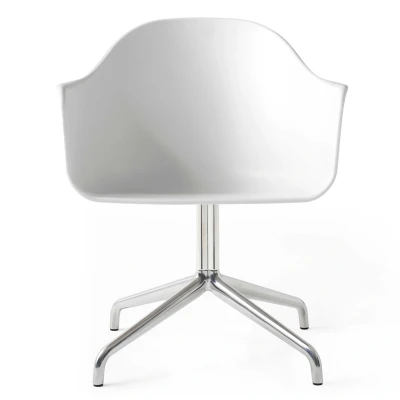 Afbeelding van Audo Copenhagen Harbour Swivel stoel aluminium, wit