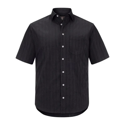 Afbeelding van Jan Vanderstorm loose fit overhemd Jorma Plus Size zwart