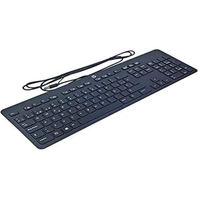 Afbeelding van HP 803181 071 Toetsenbord USB QWERTY Spaans Zwart Toetsenborden (Standaard, Bedraad, USB, Mechanische Switch, QWERTY, Zwart)