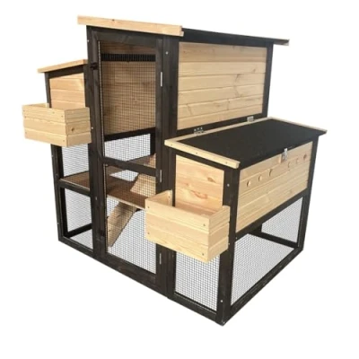 Afbeelding van Duvo+ Woodland Design Kippenhok Cackleberry c. Houtkleurig