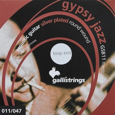Afbeelding van Galli Strings GSB11 LE Gypsy Jazz akoestische gitaarsnaren loop end