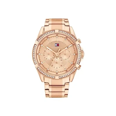 Afbeelding van Tommy Hilfiger Chronograaf Rose goldcoloured, Dames, Maat: One Size, gold coloured