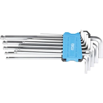 Afbeelding van BGS Stiftsleutelset extra lang inbus met kogelkop 1,5 10 mm 13 delig