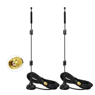 Afbeelding van Bingfu Dual Band WiFi 2.4GHz 5GHz 5.8GHz 9dBi Magnetic Base MIMO RP SMA Male Antenna (2 Pack) for Wireless Router Range Extender Gateway Mini PCI Express PCIE Network Card USB Adapter