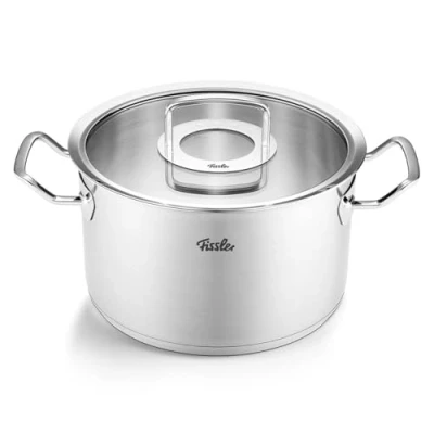 Afbeelding van Kookpan Fissler Original Profi Collection Met Glasdeksel 24 cm