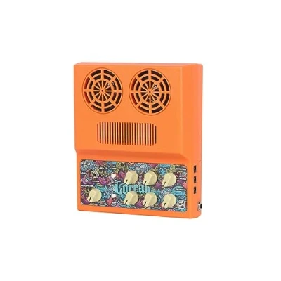Afbeelding van Caline CA100G Draagbare gitaarversterker, 2 x 10 W combo, hoofdtelefooningang, geïntegreerde overdrive en vertraging voor het opnemen van prestatie oefeningen