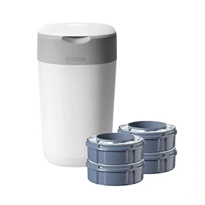 Afbeelding van tommee Tippee Poubelle à Couches Twist &amp; Click + 4 oplaadbare tipee