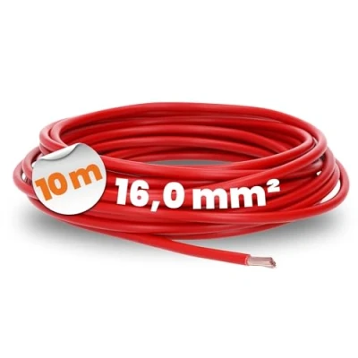Afbeelding van 10 meter Lapp 4520046 H07V K 16,0 mm² rood I bedradingskabel kernkabel flexibel PVC enkeladerig meeraderig 16mm2 bedrading