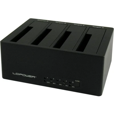 Afbeelding van LC Power DOCK U3 4B basisstation voor opslagstations USB 3.0 Type A Zwart