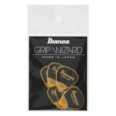 Afbeelding van Ibanez PA16MSG YE Sand Grip Plectrums 0.8mm (Yellow) Plectrum set