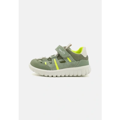 Afbeelding van Superfit SPORT7 MINI Unisex Outdoorsandalen voor kinderen, Maat: 25, Hellgrün/gelb Leer en textiel